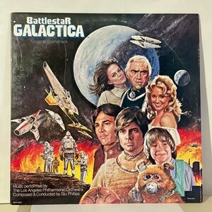 Battlestar Galactica Movie Soundtrack 1978 LP Vinyl Record MCA-3051 (VG+)